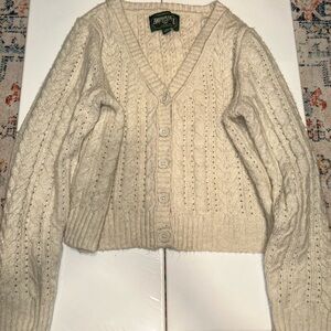 American Eagle Cream Colored Cardigan